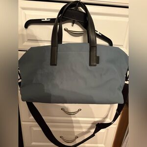 Stylish Women's Blue and Black Travel Bag